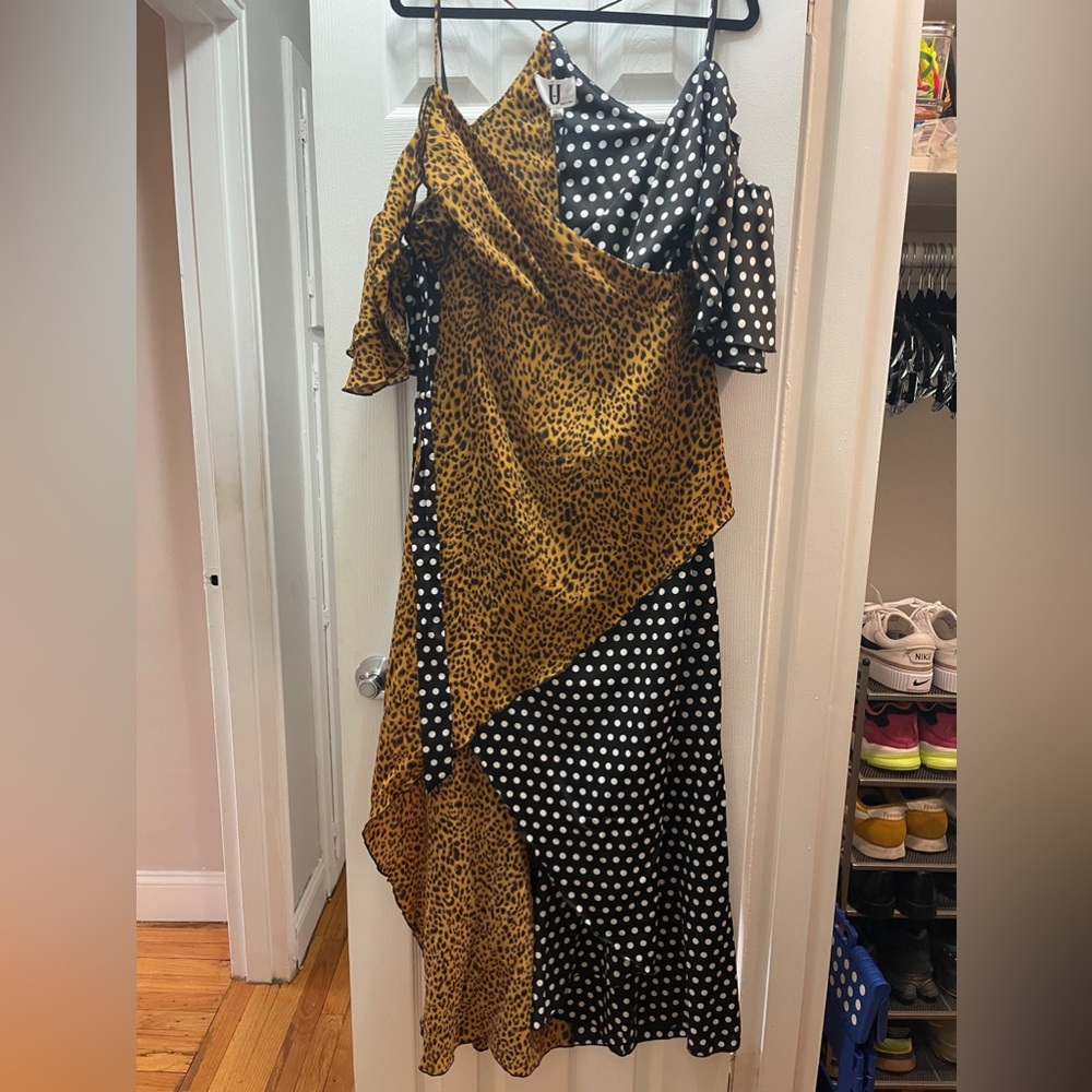 Mixed print dress